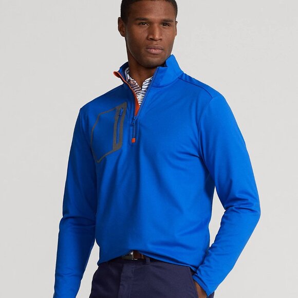 RLX Ralph Lauren Men’s 1/4 Zip Luxury Jersey Pullover Fleece Sweatshirt Size XXL - Picture 2 of 12